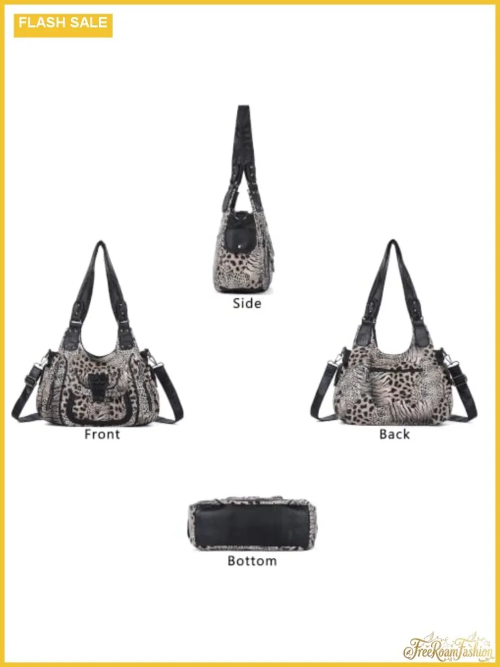 Vegan Leather Hobo Shoulder Bag with Adjustable Strap Women's Purse Tote